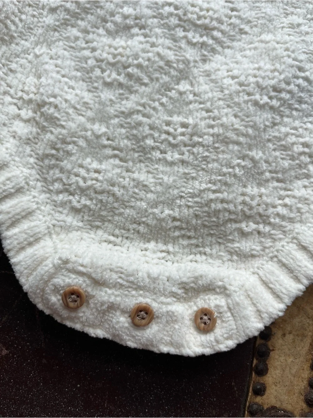 Beautiful & soft baby onesie sweater